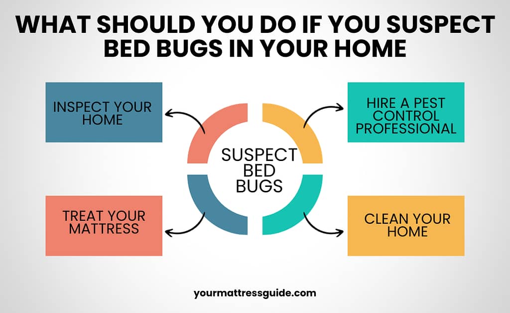What should you do if you suspect bed bugs in your home