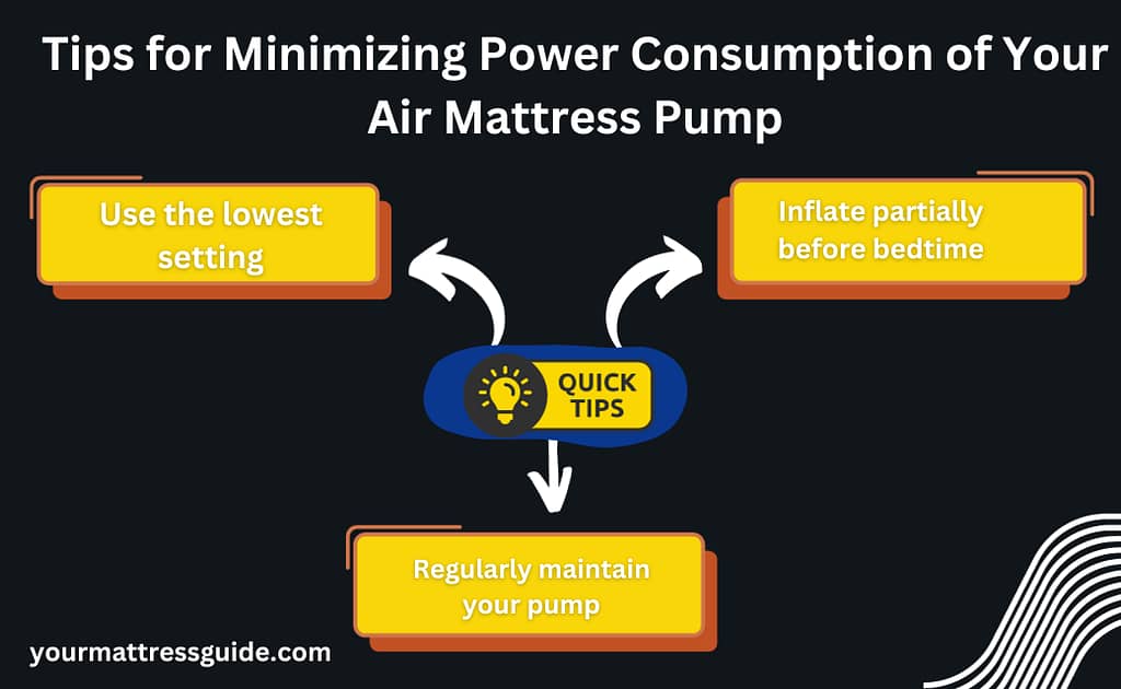 Tips for Minimizing Power Consumption of Your Air Mattress Pump